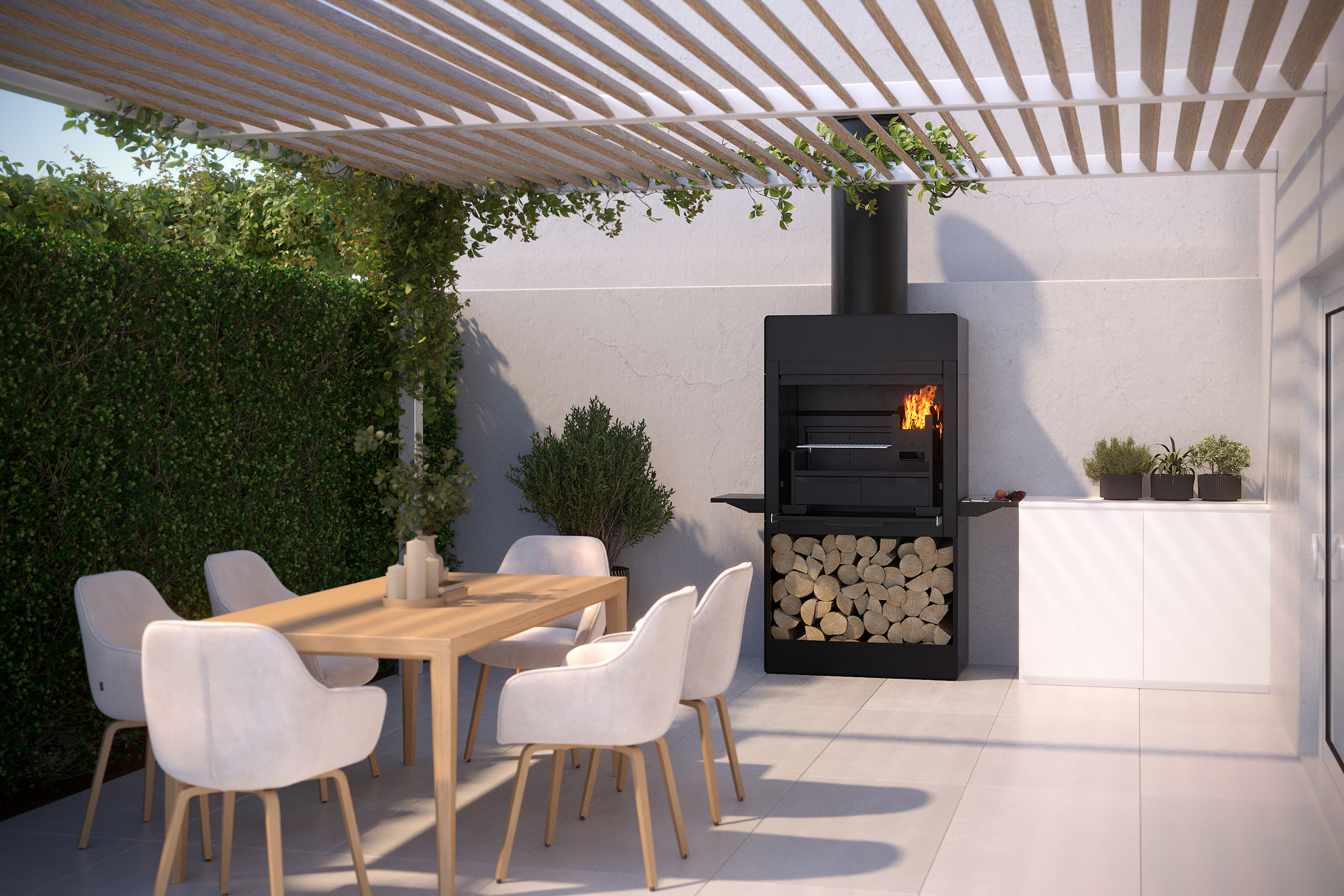 Signi Fires Ember Freestanding Wood and Charcoal Braai