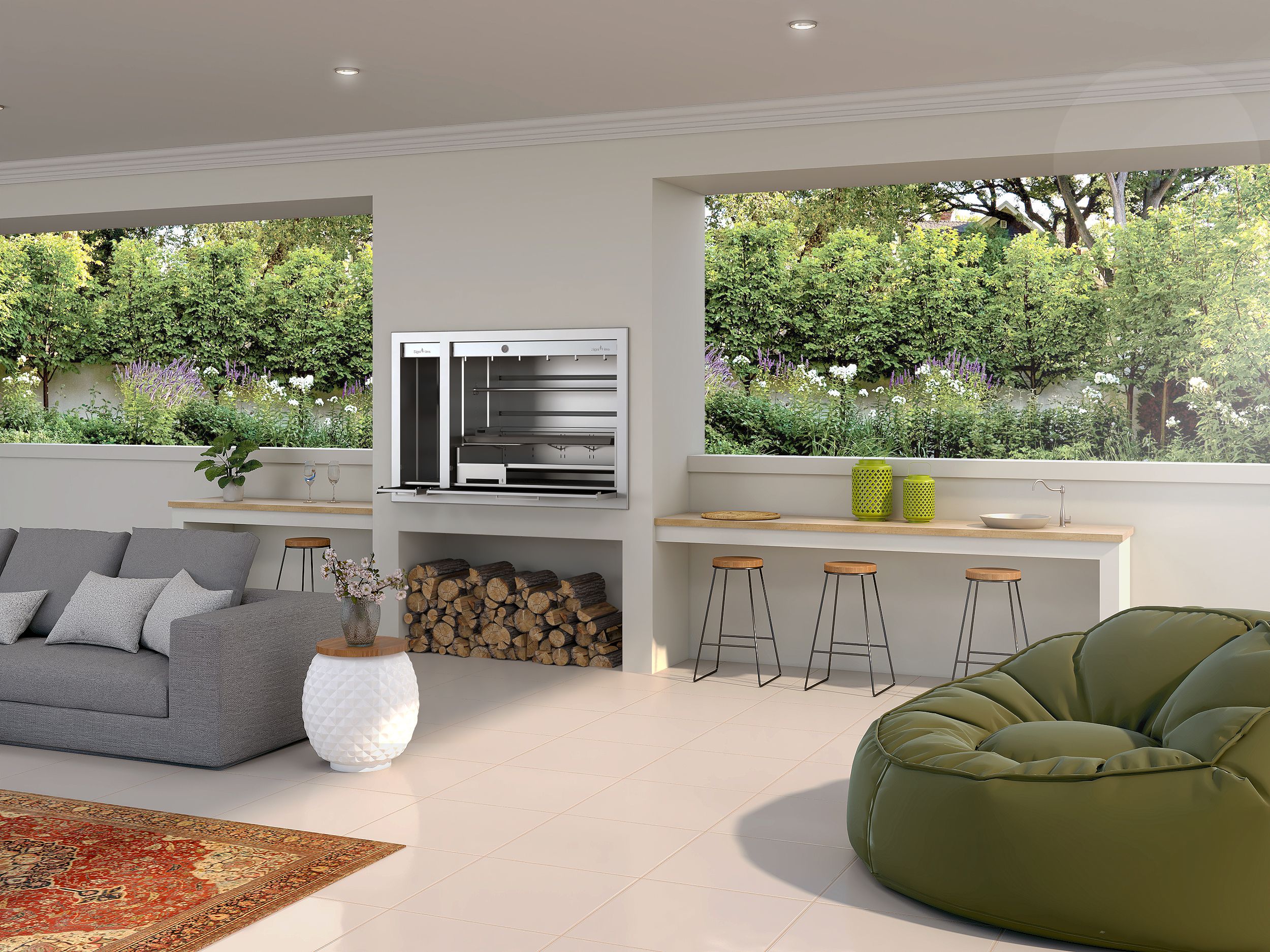 Signi Fires Stainless Steel Spit Braai