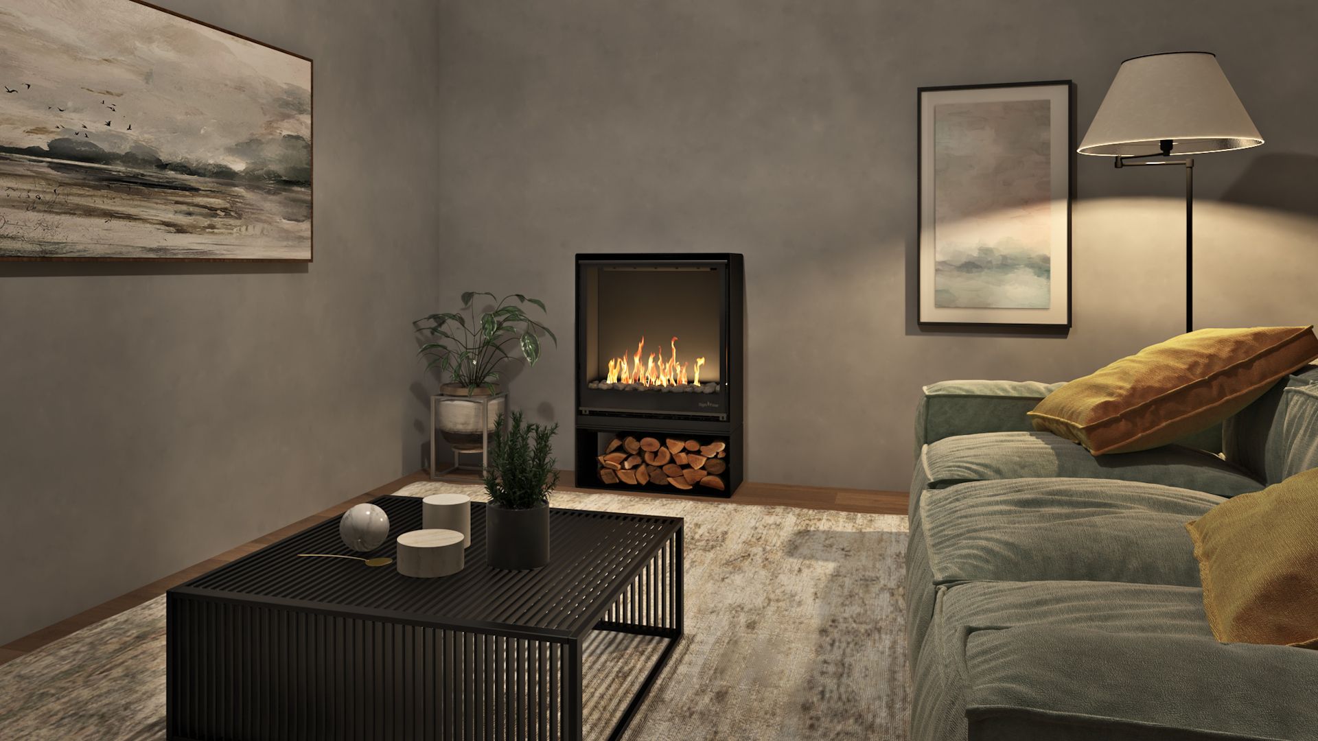 Signi Fires Element 80 Freestanding Gas Fireplace