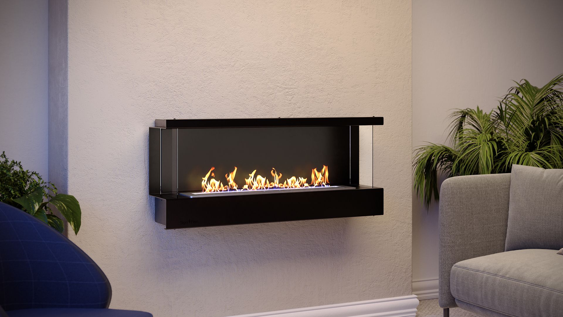 Lumin Wall Hanging Fireplace