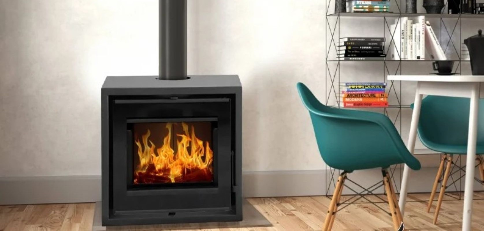 Flamm 605 Freestanding Fireplace
