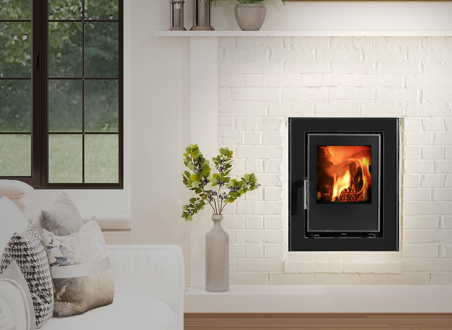 Hydrofire Odyssey 45 Built in Fireplace 6Kw