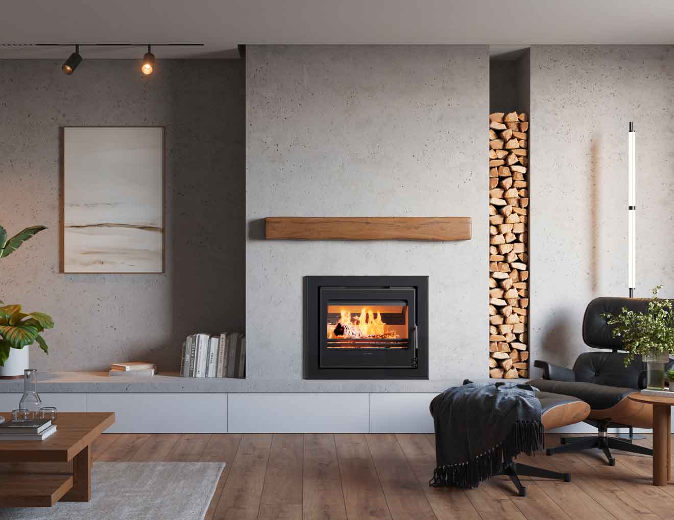 Hydrofire Odyssey 70 Built in Fireplace 11Kw