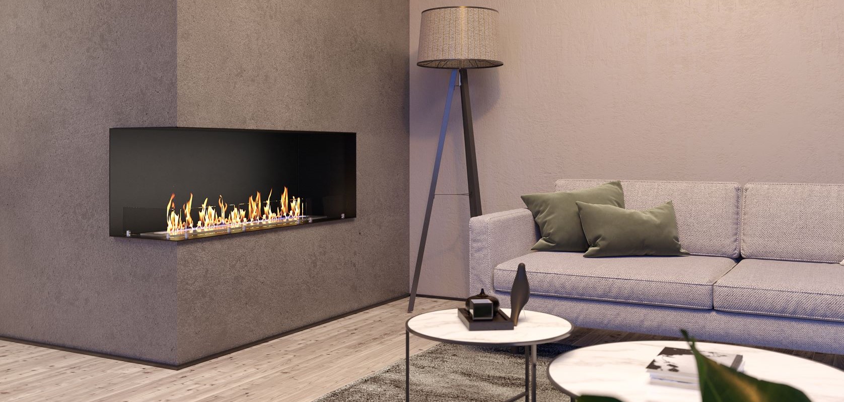 Lumin Built-in Right or Left Sided Fireplace