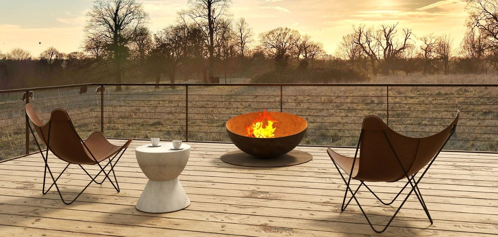 Luna Wood Fire Pit